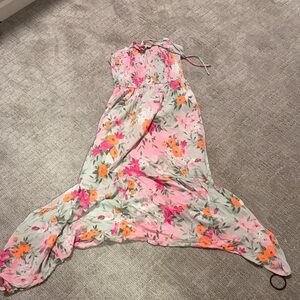 Hollister Pink and Orange Floral Dress